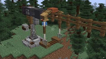 Zipline in Minecraft no commands