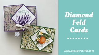 Easy Diamond Fold Cards