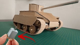 DIY  Tanque de Guerra em Papelão com Motores DC  Aprenda a Fazer