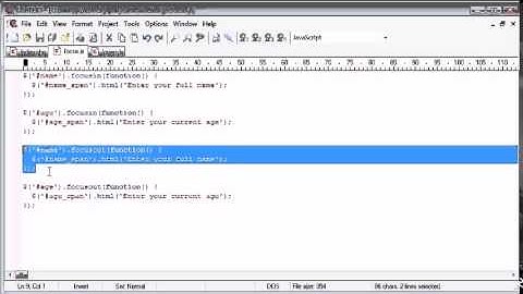 jQuery Tutorial   41   Focus out