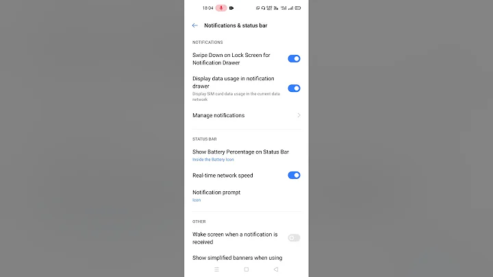 realme 6i 5i 7i 🔋Battery Percentage Setting,How to Show Battery Percentage On notification bar