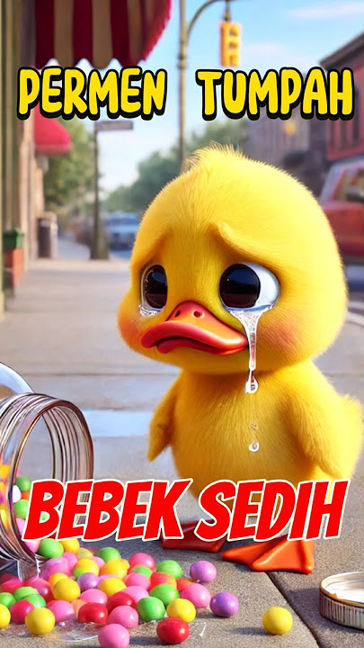Permen Berjatuhan, Bebek Kecil Menangis Sedih 🍬😭 #bebek  #bebeklucu  #shorts  #ai