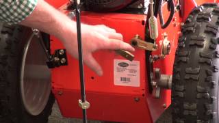 How to adjust drive lever on Ariens snowblower