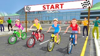 Kids Bicycle Rider Street Race by KidRoider - Android Gameplay screenshot 3