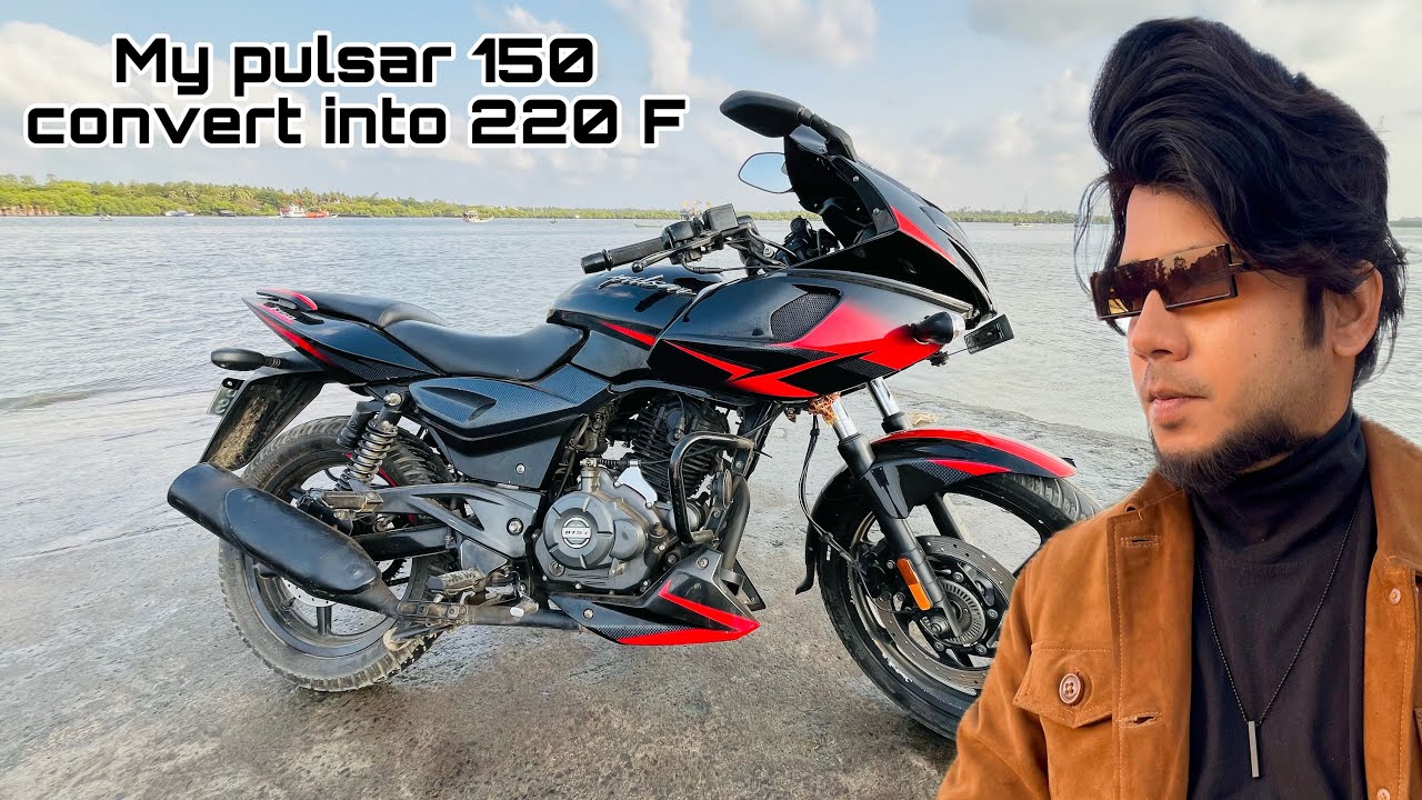 My Pulsar 150 convert into Pulsar 220F || modifications details || price || kurla bike market