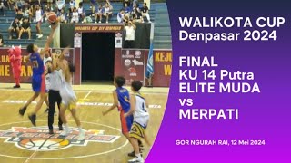 WALIKOTA CUP Denpasar 2024 Final KU 14 Putra, ELITE vs MERPATI