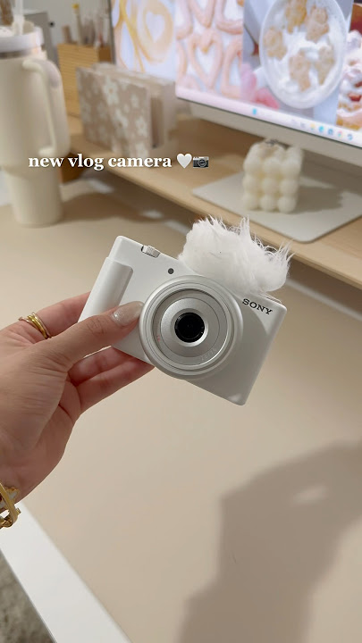 🤍📷 asmr unboxing my new vlog camera |  sony zv-1f ✨