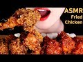 ASMR Spicy sweet fried chicken eating sounds MUKBANG | BBQ써프라이드 치킨 먹방 | 咀嚼音チキンを食べる