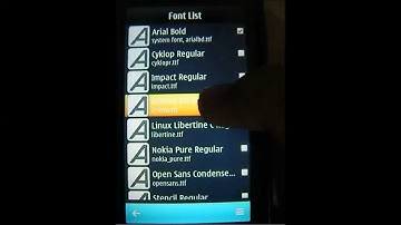 How to change your Symbian Belle font easily