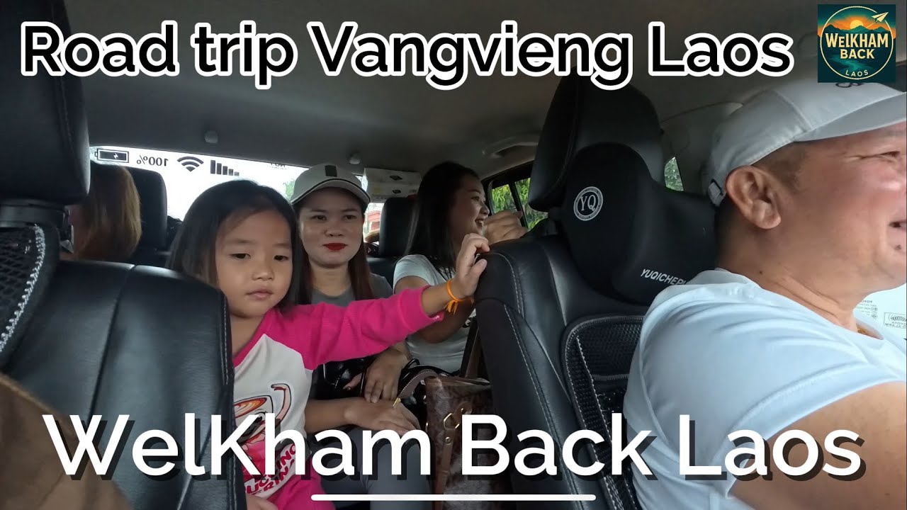 Toui and his Family road trip to Vang Vieng 