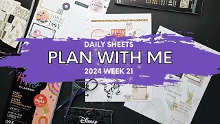 2024 DAILY SHEETS PLAN WITH ME WEEK 21