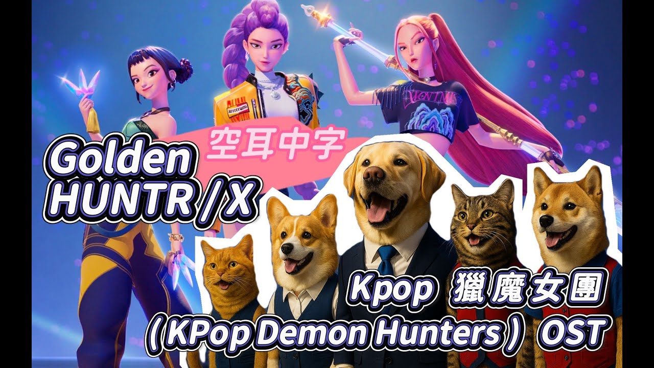 【空耳翻譯】HUNTR/X - Golden [ Kpop 獵魔女團 (KPop Demon Hunters) OST ]   (原聲/伴唱)