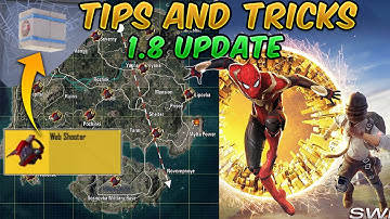 1.8 Update Tips and Tricks (PUBG Mobile/BGMI) Web Shooters Location + Guide/Tutorial (Spider-Man)