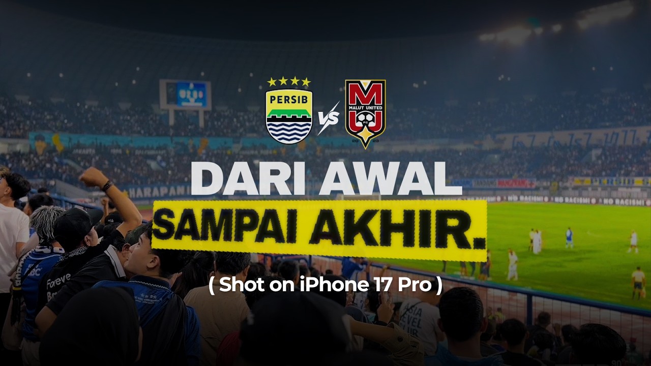 POV Tribun GBLA: Matchday Persib vs Malut United | Shot on iPhone 17 Pro