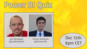 Power BI Quiz with Tristan Malherbe