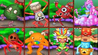 All Monster Rainforest Island ANIMATED | My Singing Monster