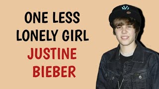One less lonely girl Justin lirik terjemahan Indonesia 