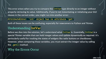 How to Properly Use IntVar with Comparison Operators in Tkinter