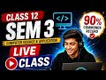 Class 12 sem 3 computer course launce 2026|only 259 full sem 3 covered