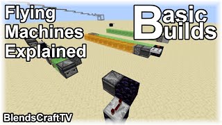 Flying Machines Explained - Basic Builds - Minecraft Java 1.15.2 screenshot 5