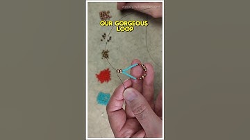 Making [SIMPLE] Loop Earrings 🌼 #tutorial  #diy  #shorts