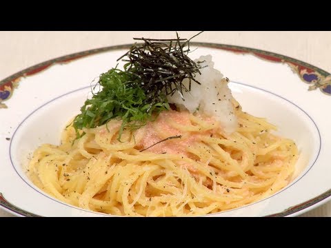 Mentaiko Spaghetti Recipe (Japanese Pasta with Spicy Marinated Pollock Roe) | Cooking with Dog