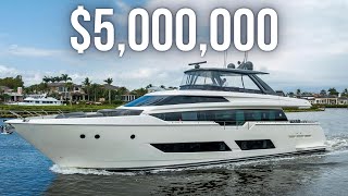 Touring a $5,000,000 85' Italian Yacht | Ferretti 850 Yacht Walkthrough