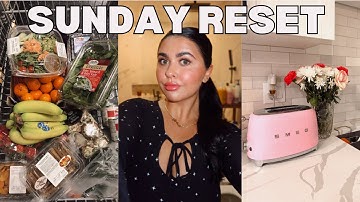 SUNDAY RESET ROUTINE | deep cleaning, meal planning + plan my week! 2024!