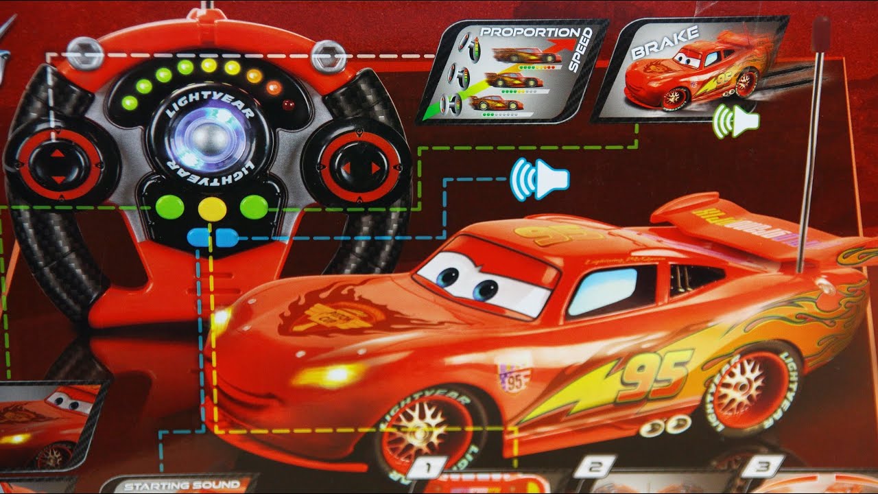 RC Lightning McQueen / Zygzak McQueen 34 cm Auto Na Radio