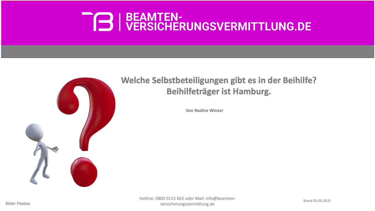 New Beamte | Zuzahlung in der Beihilfe I Dienstherr Hamburg I Versicherungstips für Beamte