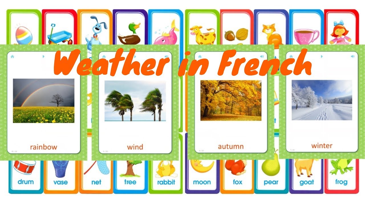 Flashcards Weather In French Youtube