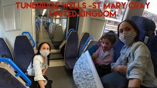 EMPTY TRAIN | Face mask is a must | Tunbridge Wells - St.Mary Cray UK | Raw Vlog