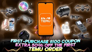 New Users get first-purchase $100 coupon bundle discounts | Extra 50% off the first Temu order 🤯