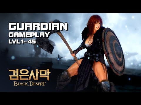 Black Desert - Guardian Gameplay - lvl 1~45 - PC - F2P - KR