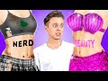 😍 Viral Makeover From Nerd To Little Mermaid for My Crush! Extreme Beauty Hacks by La La Life