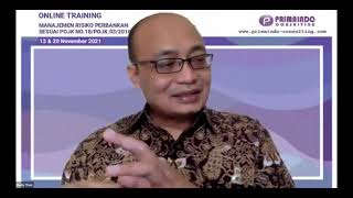 Part 2 Online Training "Manajemen Resiko Perbankan" Tanggal 13 & 20 November 2021