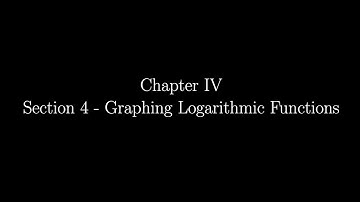 4.4 - Graphs of Logarithmic Functions