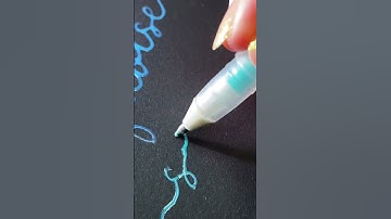 Turquoise Seas #handwriting #calligraphy #lettering #satisfying #gelpen