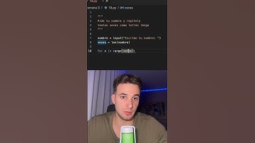 🔁 Repite tu nombre según sus letras #Python
