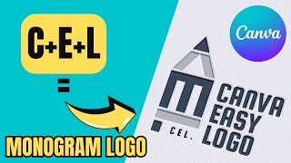 How to Make a Logo in Canva | CEL Monogram Logo Design Tutorial