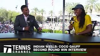 Coco Gauff Reflects on Tough R2 Indian Wells Win & Vogue Cover Story