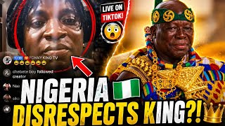 Trending Now 🚨 Nigerian Disrespects Asantehene King on TikTok LIVE
