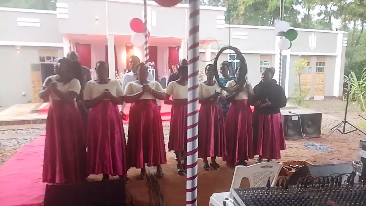 Mabera Main SDA church choir presenting during a wedding 