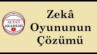 ZEKÂ OYUNU ÇÖZÜMÜ screenshot 2