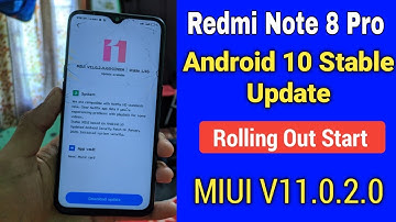 Redmi Note 8 Pro Android 10 Stable Update | MIUI V11.0.2.0 | Many Features Added | Swipe Geatures 😀