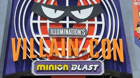 {4K} Illumination’s Villain-Con Minion Blast (POV)-New attraction Full Ride