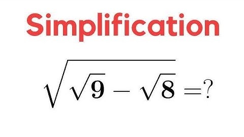 Square Root Problem 👆| Maths Olympiad Question | Nice Exponents #maths #olympiad #squareroot