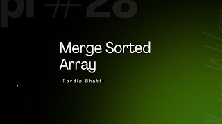 🔀 Merge Sorted Array | LeetCode 88 | Swift Solutionsort merged arrays