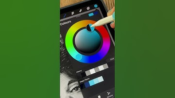 HOW TO ADD a GLOW to your SKETCHES in PROCREATE #Shorts
