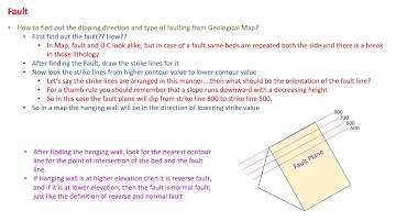 Geological Map Interpretation || Part-5a || Fault|| Trends in Geology